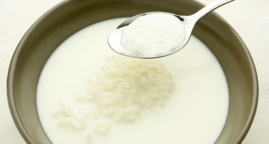 sopa de arroz con leche
