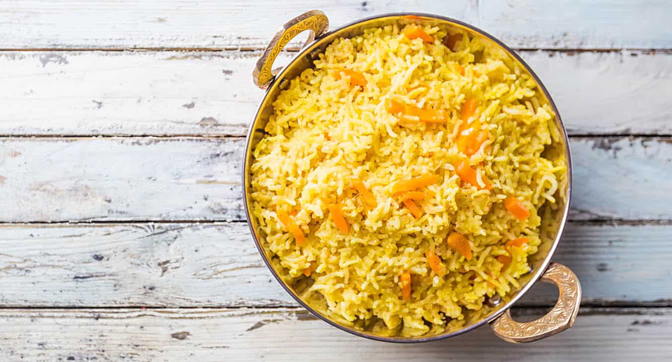 Arroz con Cúrcuma y Zanahoria