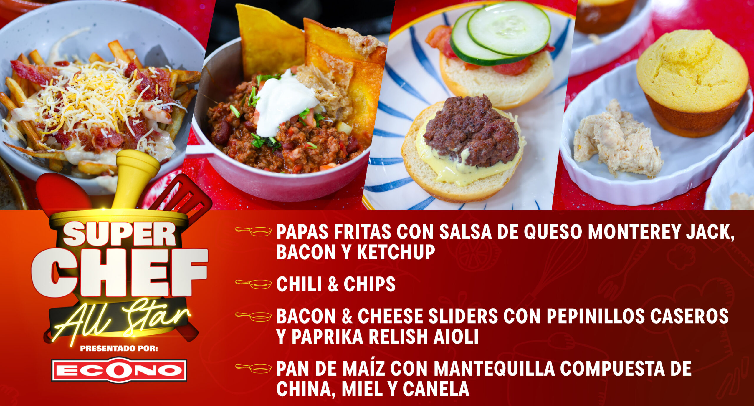 Super Chef All Star, presentado por Econo. Imagen destacada del artículo.