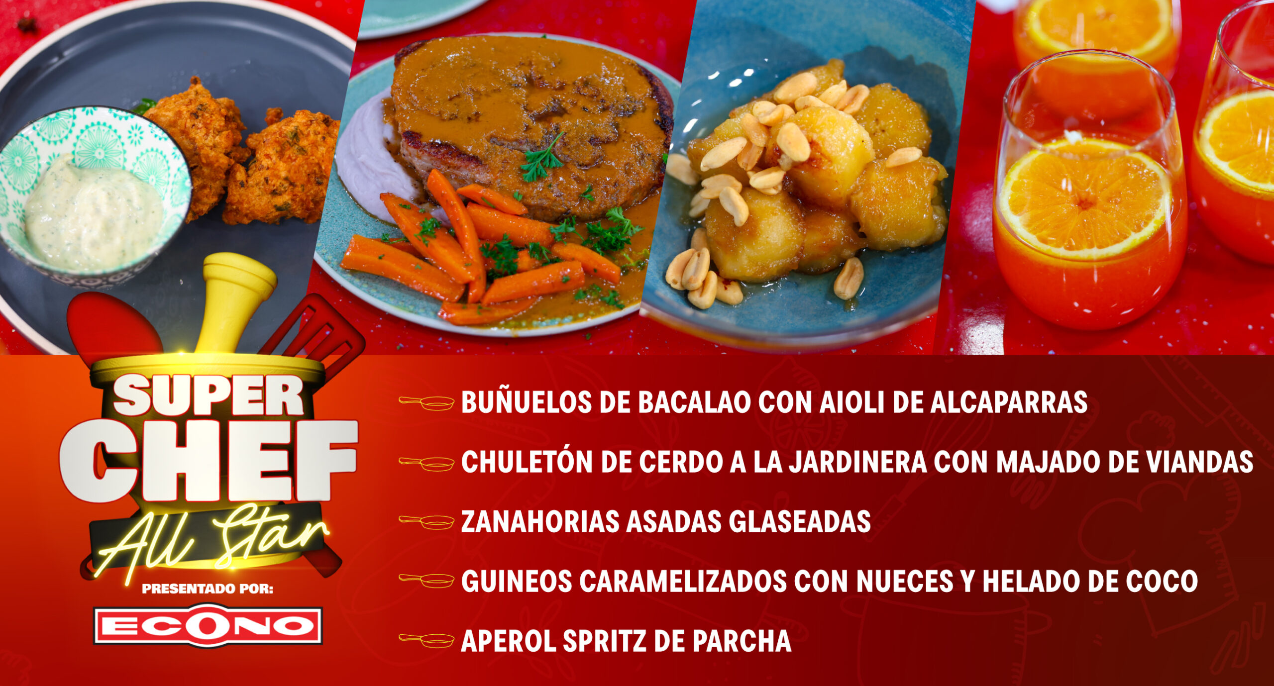Super Chef All Star, presentado por Econo. Imagen destacada del artículo.