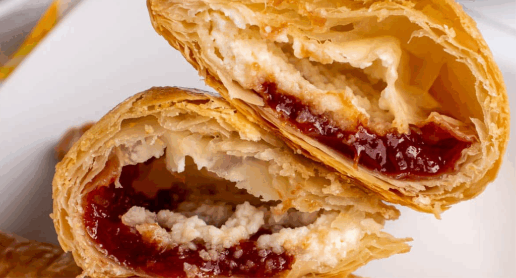 Pastelitos de guayaba con queso crema