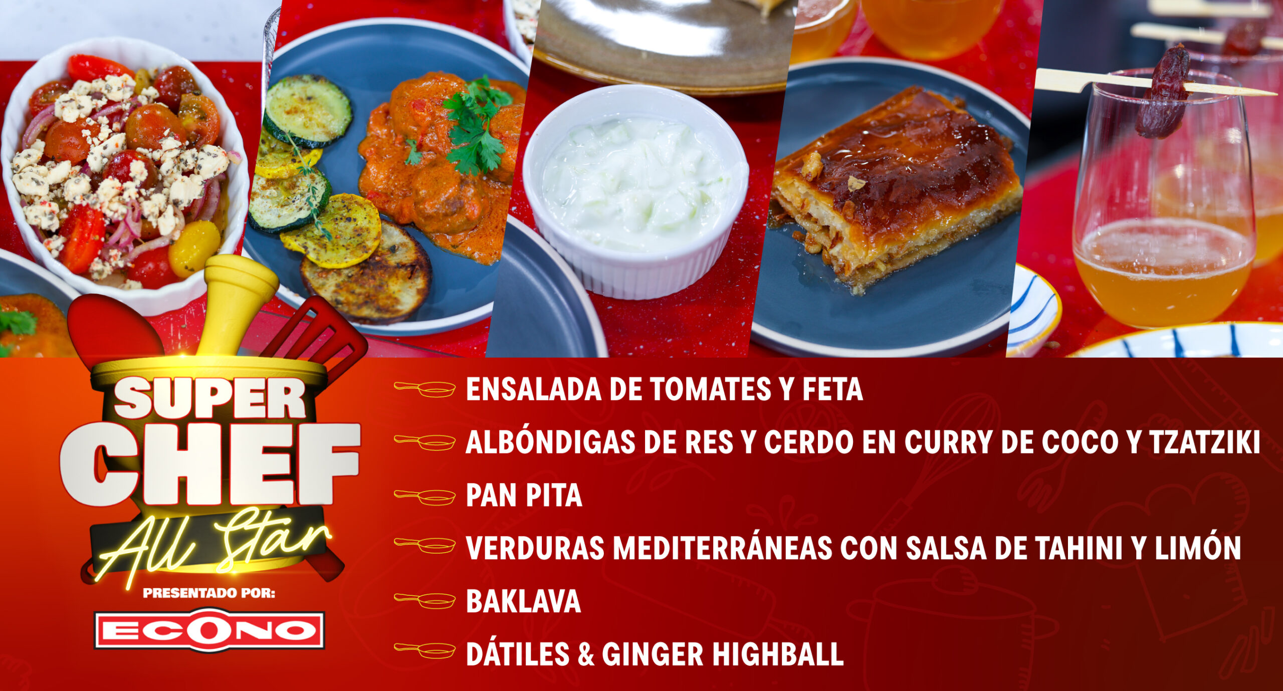 Super Chef All Star, presentado por Econo. Imagen destacada del artículo.
