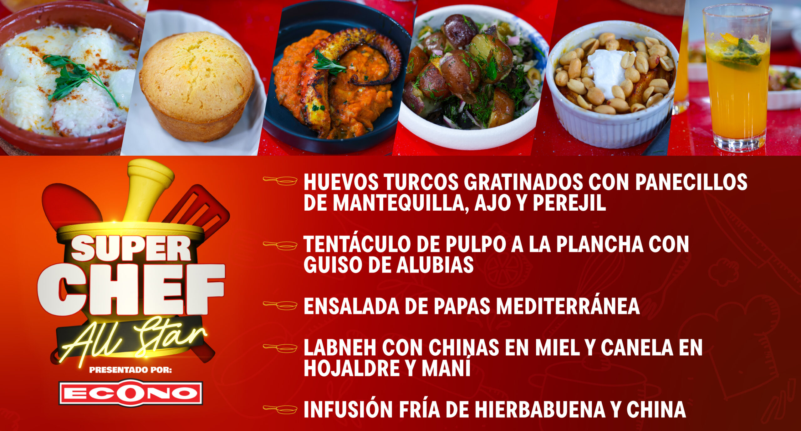 Super Chef All Star, presentado por Econo. Imagen destacada del artículo.