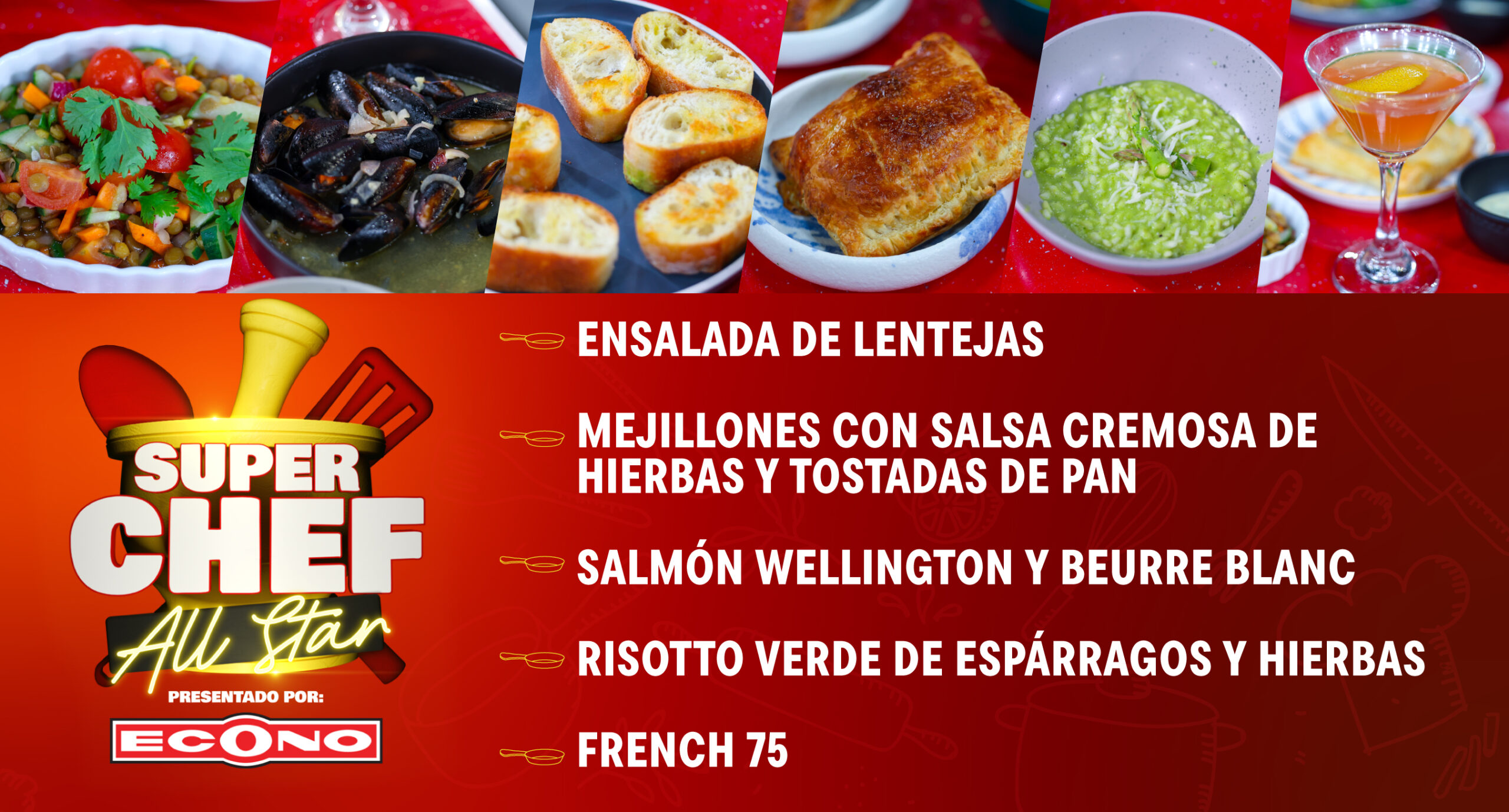 Super Chef All Star, presentado por Econo. Imagen destacada del artículo.