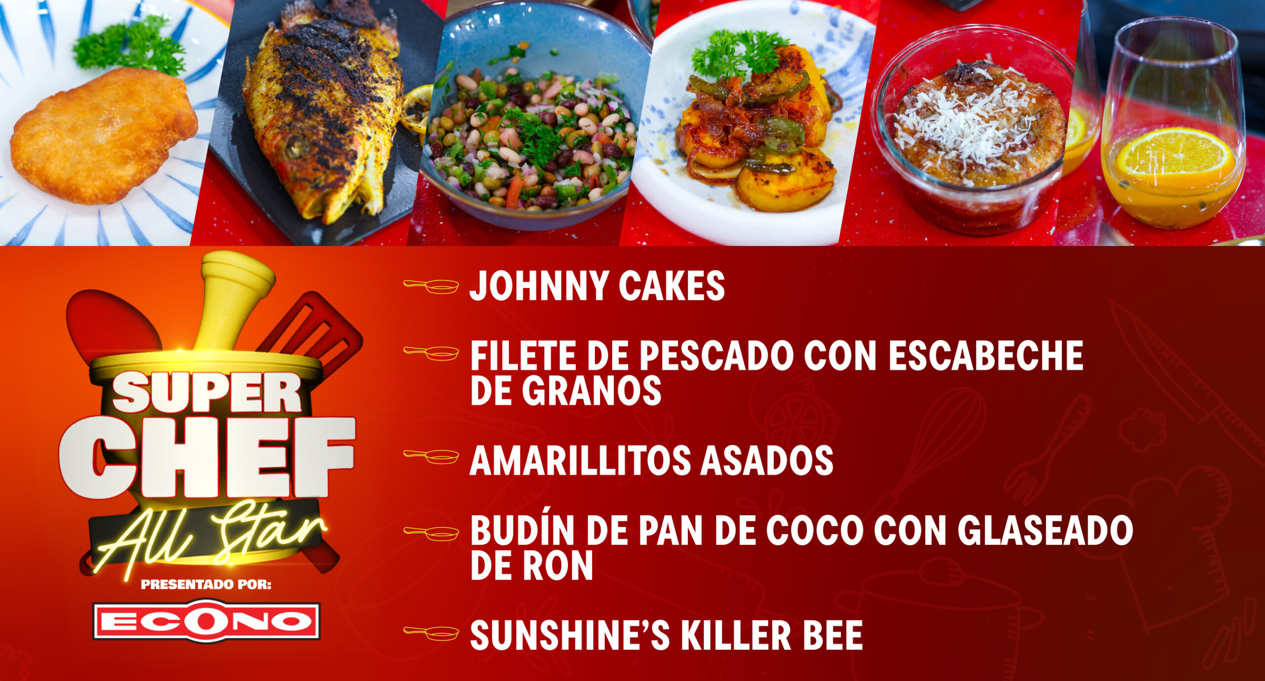 Super Chef All Star, presentado por Econo. Imagen destacada del artículo.