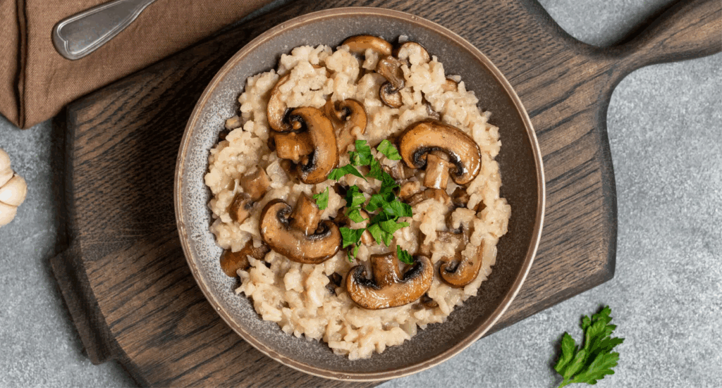 Risotto Cremoso de Setas y Parmesano