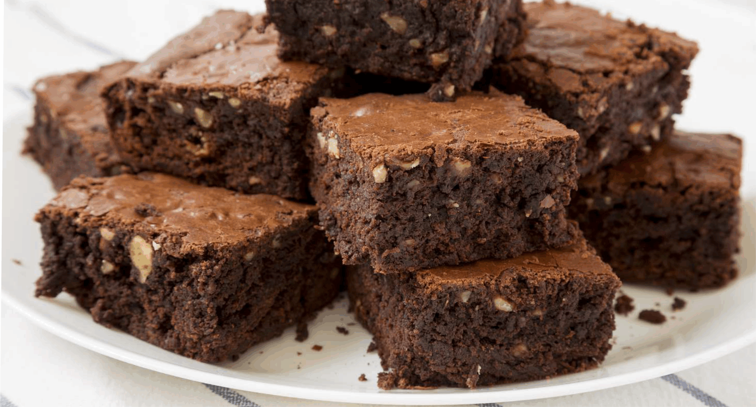 Brownies con Nueces y Sal de Mar