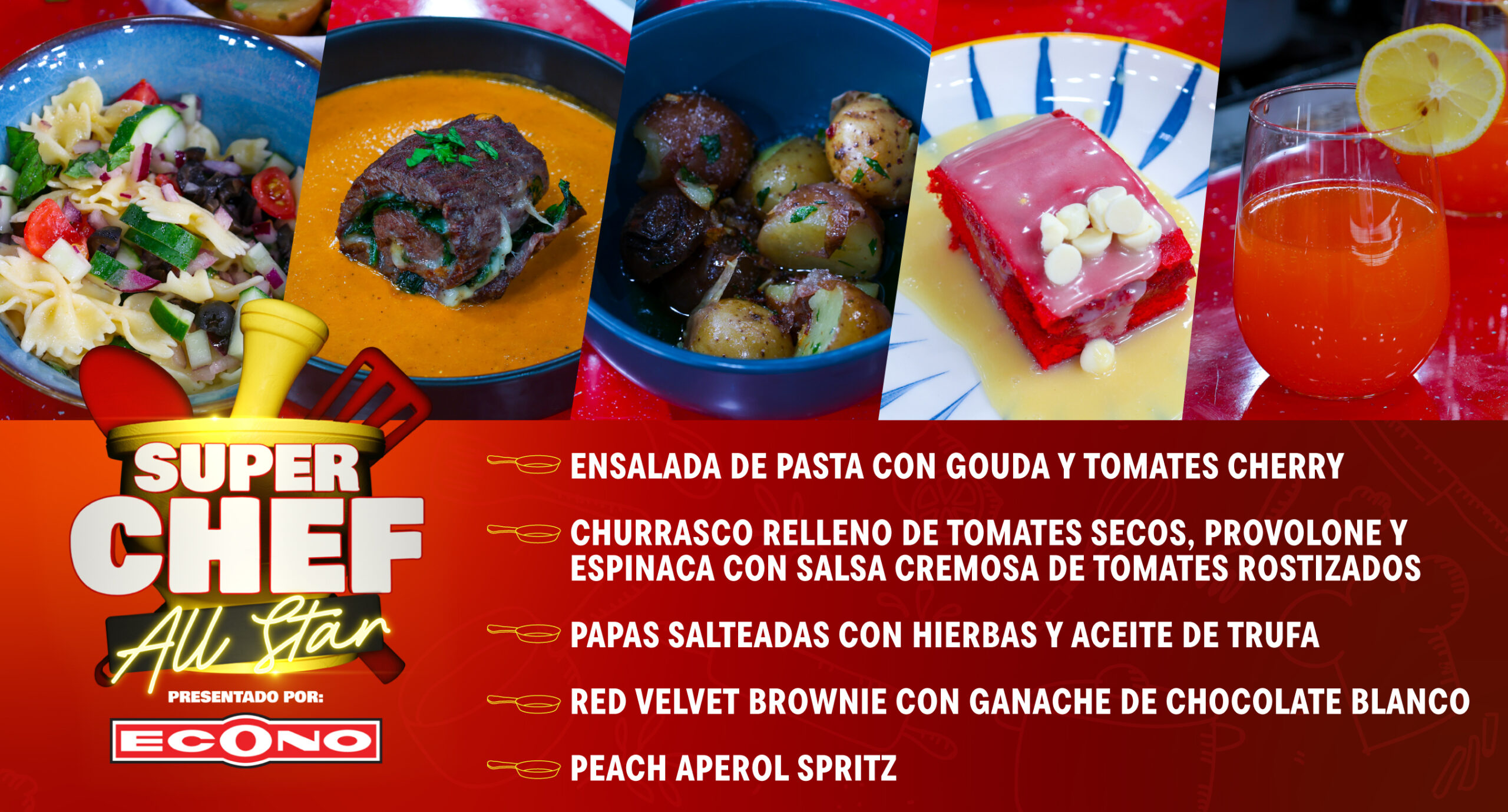 Super Chef All Star, presentado por Econo. Imagen destacada del artículo.