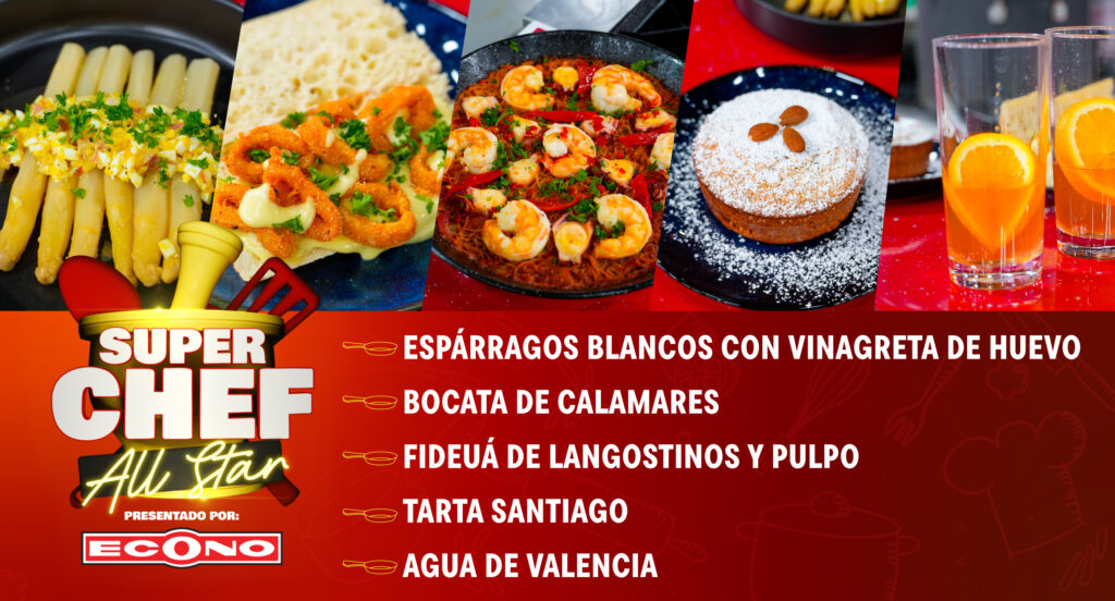 Super Chef All Star, presentado por Econo. Imagen destacada del artículo.