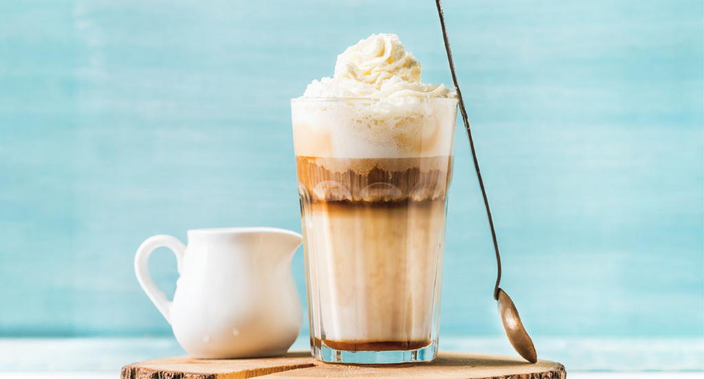 Café helado navideño