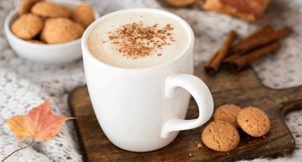 Chocolate caliente con crema de coco