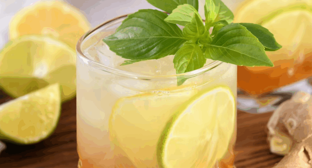  Mocktail de jengibre, toronja y romero