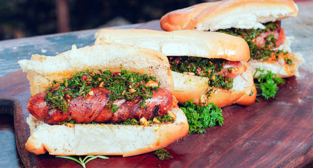 Choripán Mini con Chimichurri