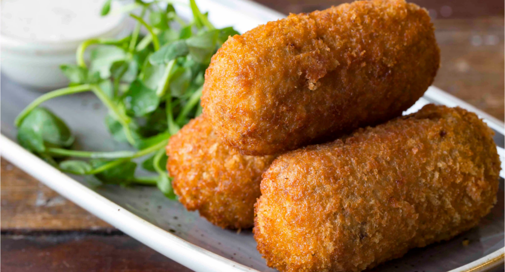 Croquetas de bacalao con harina de yuca