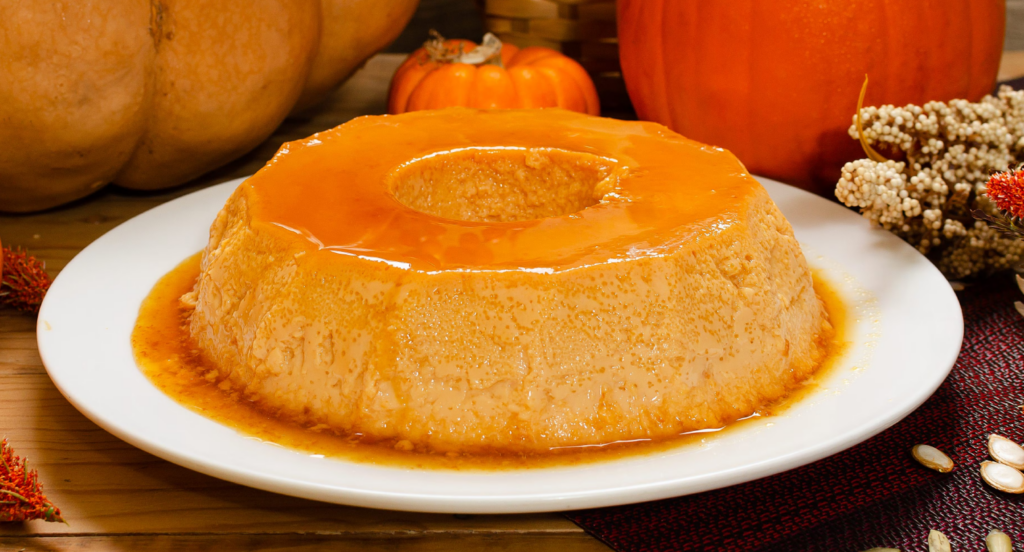 Flan de calabaza y maple