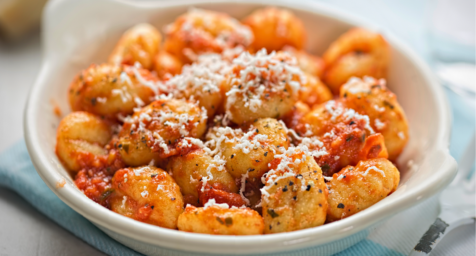Gnocchi de batata con mantequilla