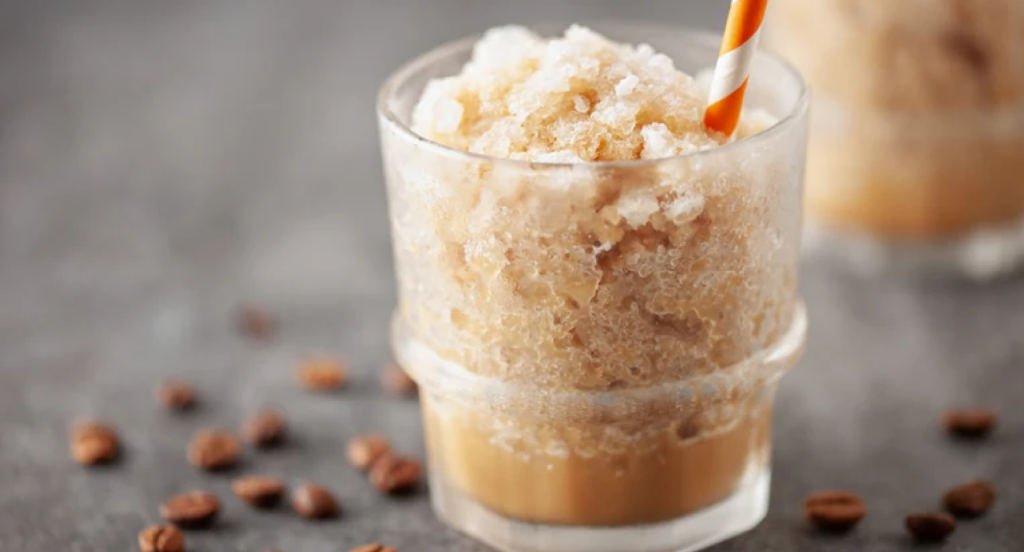  Granizado de café con leche de coco