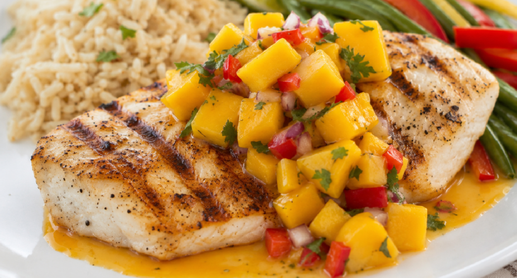 Mahi-Mahi con Salsa De Mangó