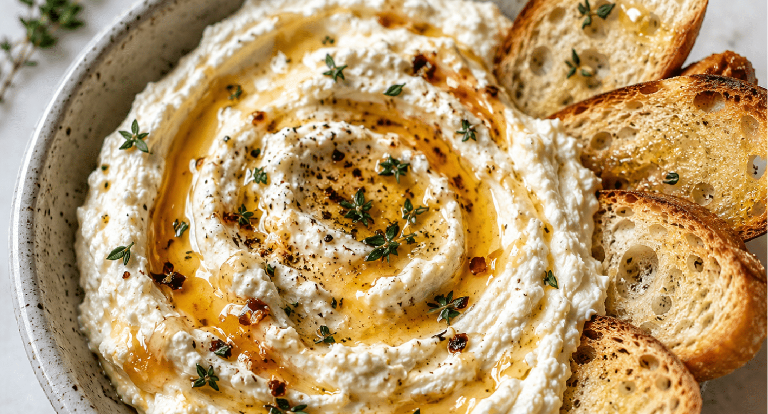 Dip de queso feta con miel